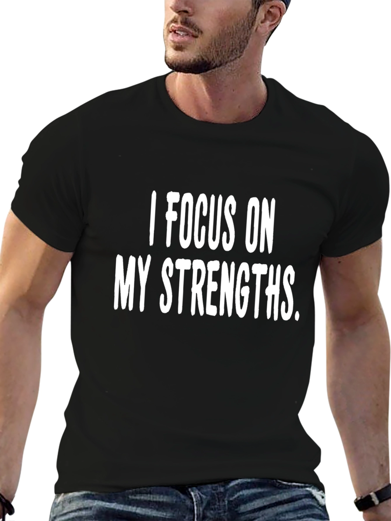 Focus on Strengths Graphic Tee - Motivational Shirt