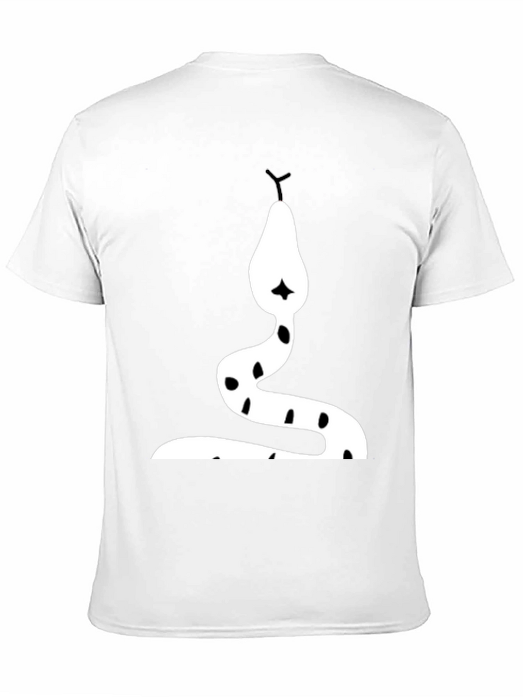 Snake Graphic Tee - Bold Black Cotton T-Shirt