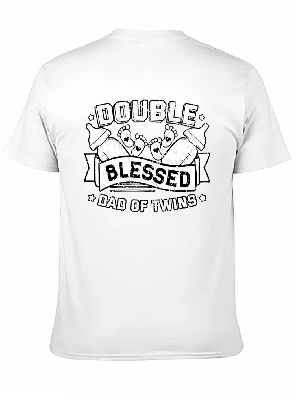 Double Blessed Dad of Twins T-Shirt