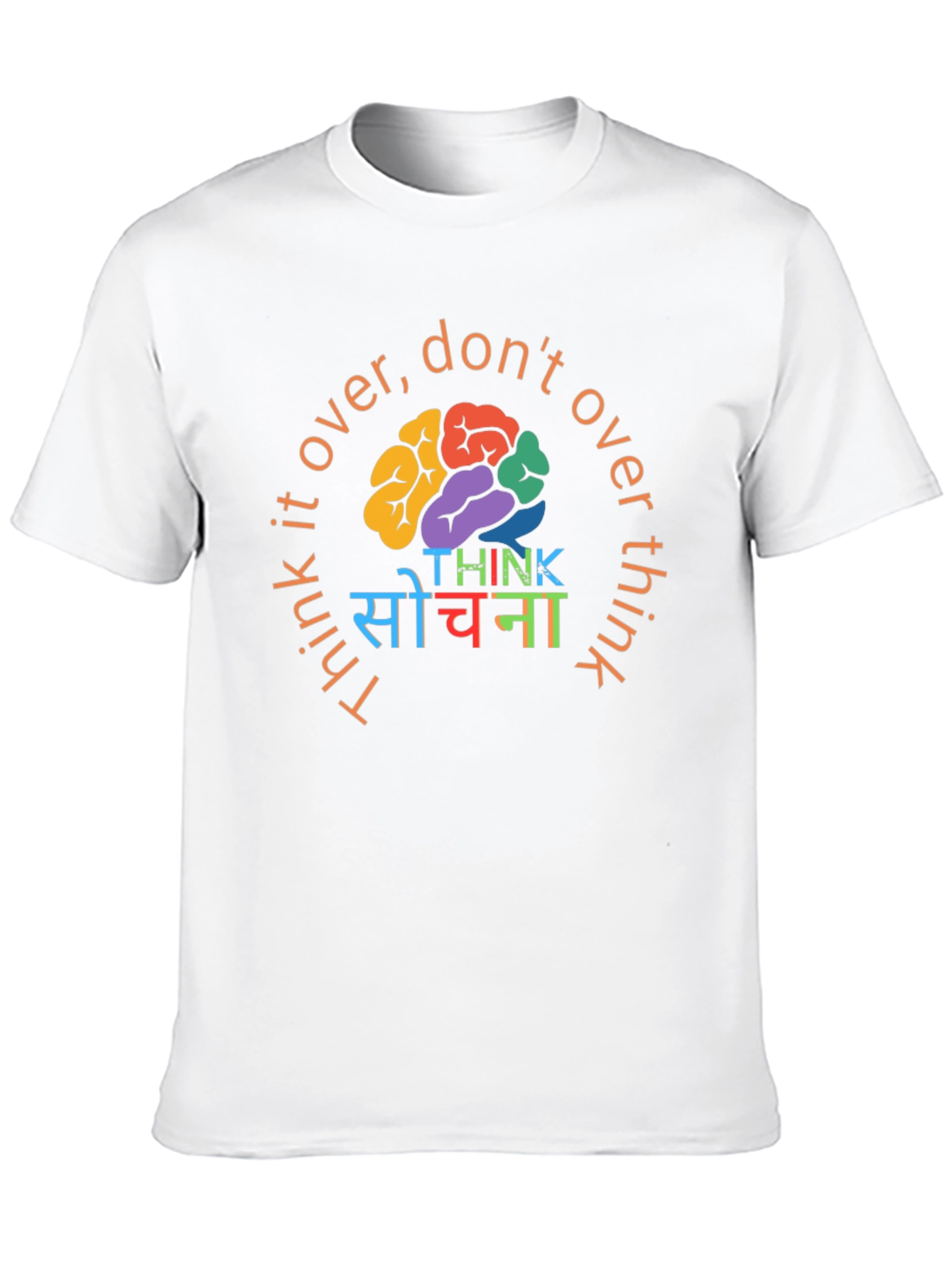 Think It Over Graphic Tee - Black Cotton T-Shirt