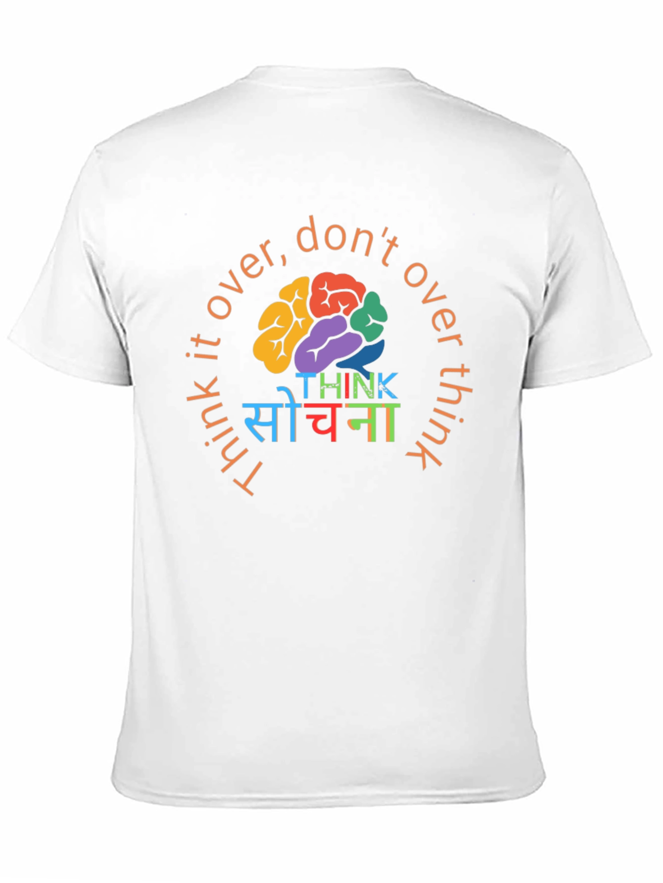 Think It Over Graphic Tee - Black Cotton T-Shirt