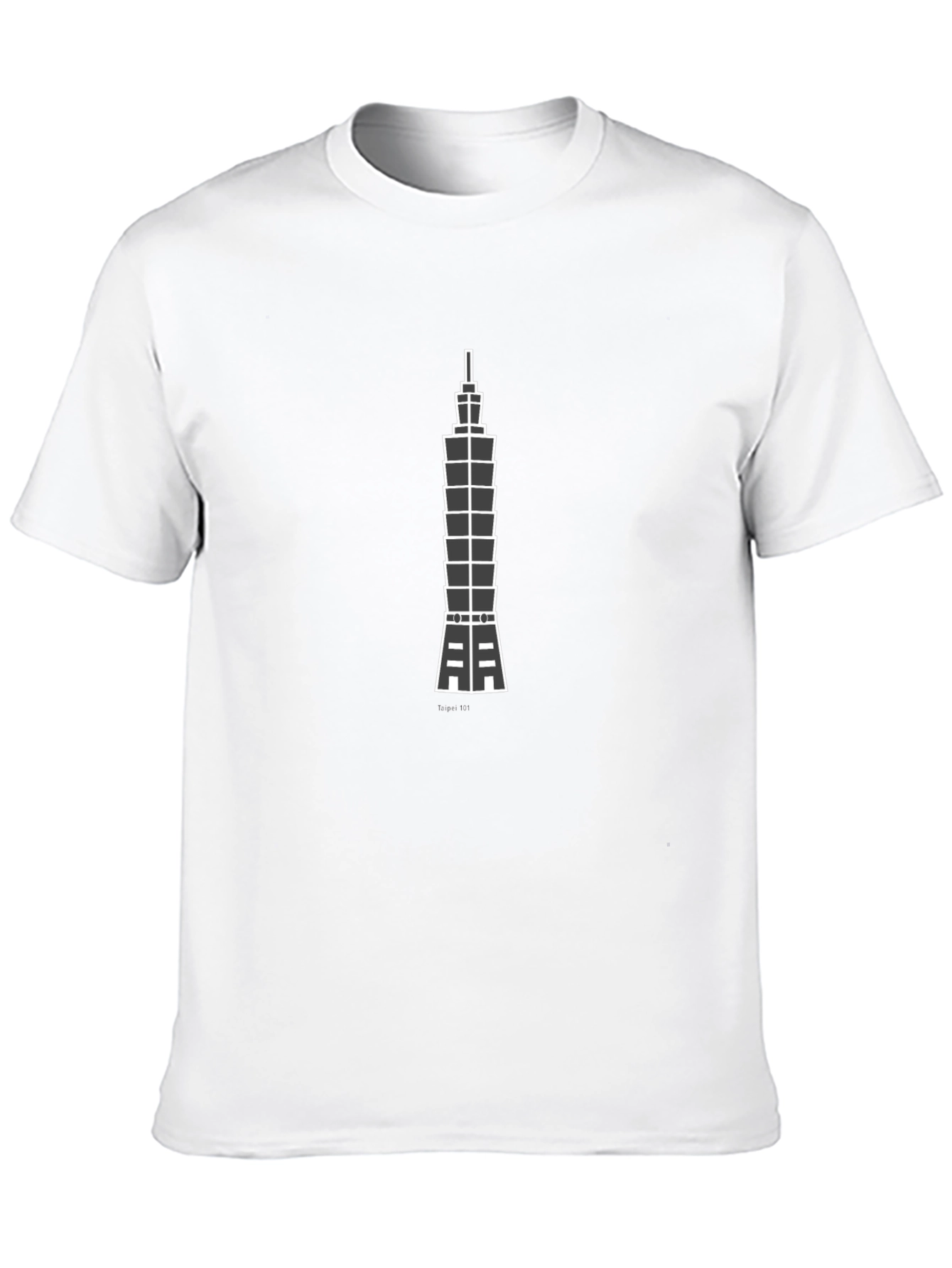 Taipei 101 Graphic Tee - Modern Cityscape Design