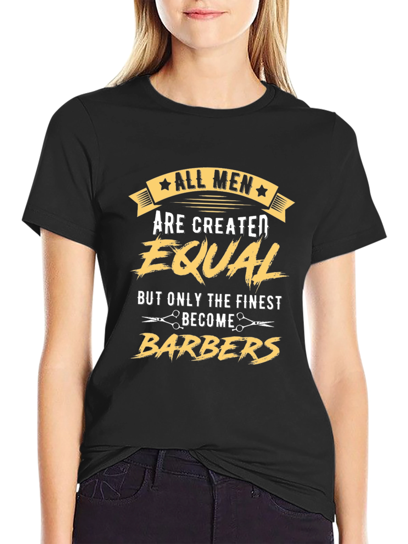 All Men Created Equal Barber T-Shirt