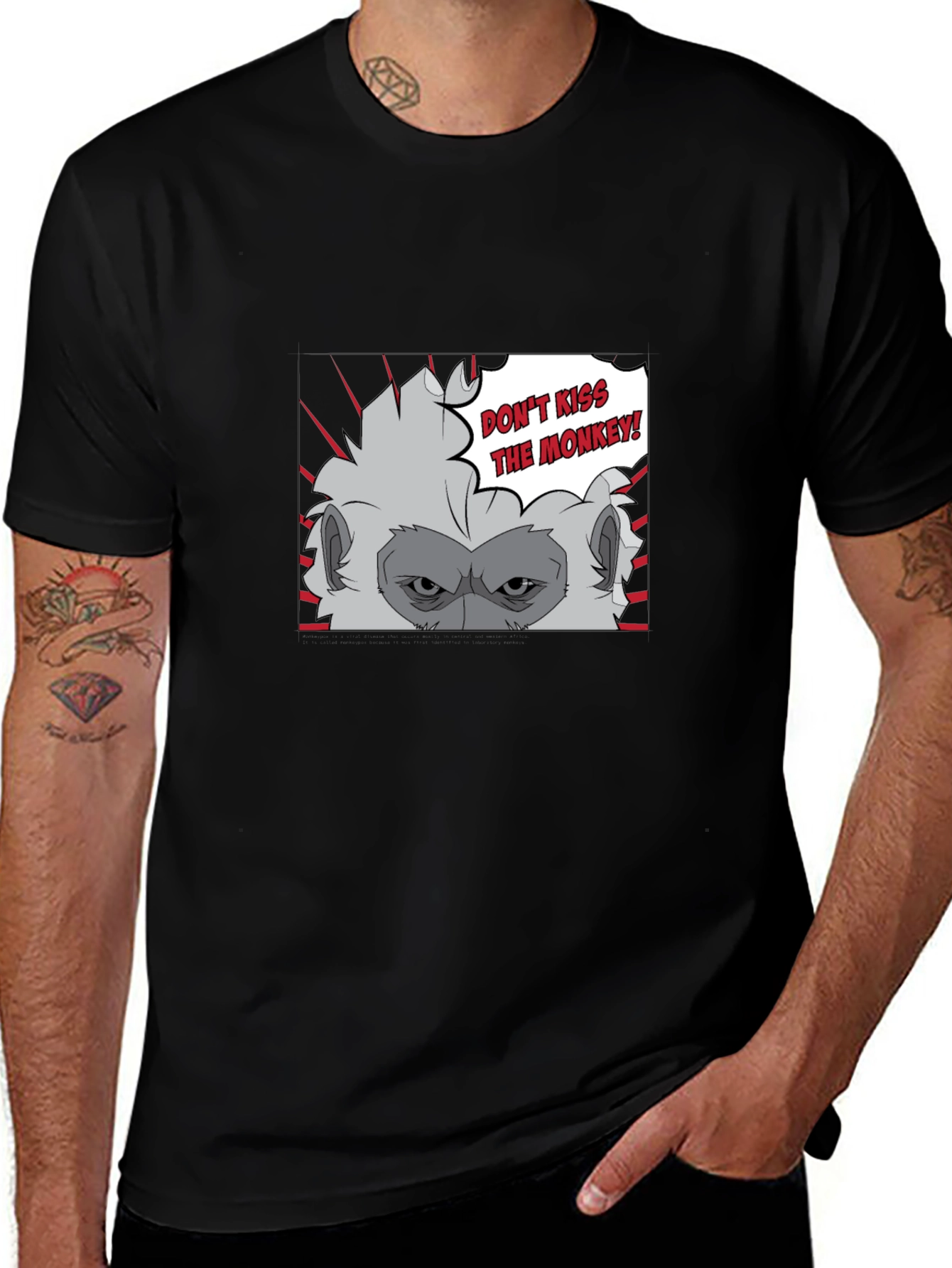 Dont Kiss the Monkey Graphic Tee