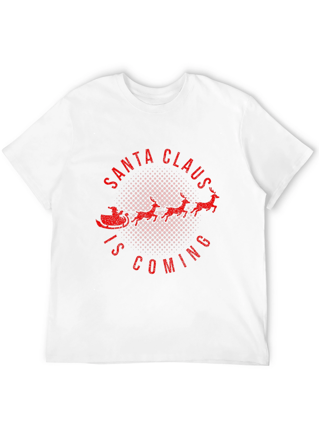 Santa Claus is Coming Black T-Shirt