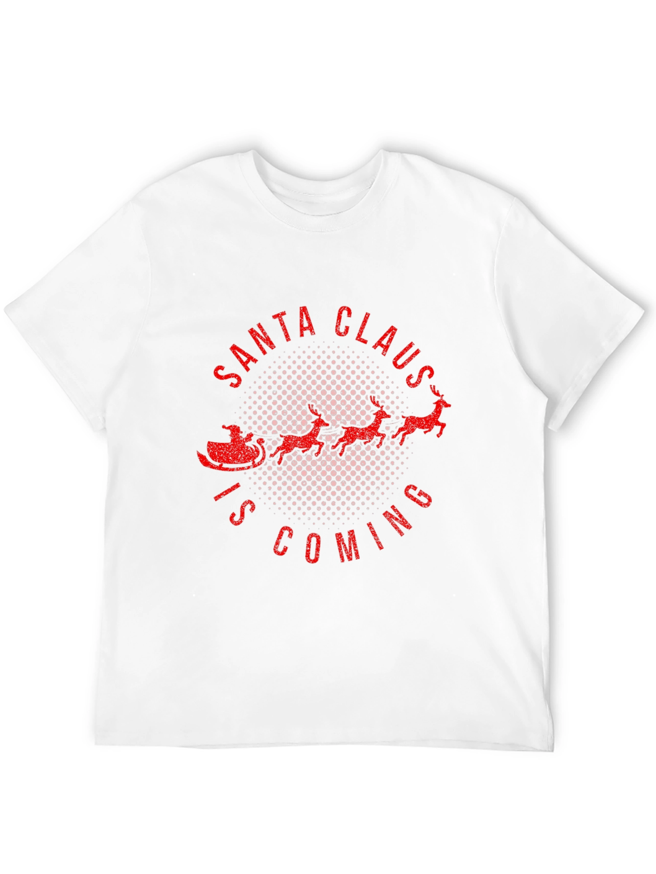 Santa Claus is Coming Black T-Shirt