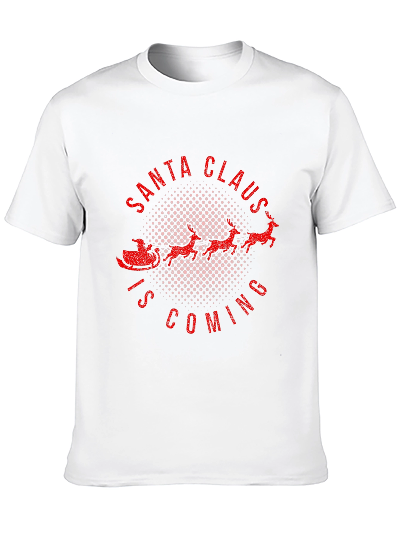 Santa Claus is Coming Black T-Shirt
