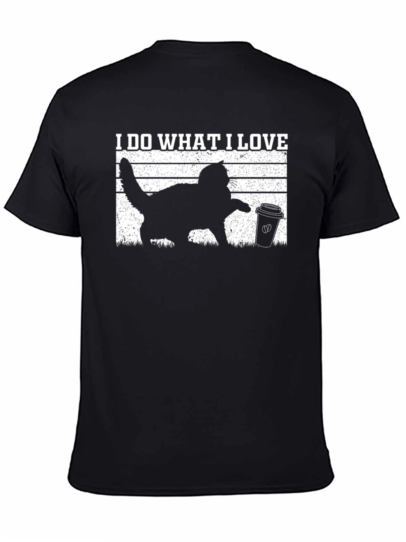 I Do What I Love Cat & Coffee Graphic Tee