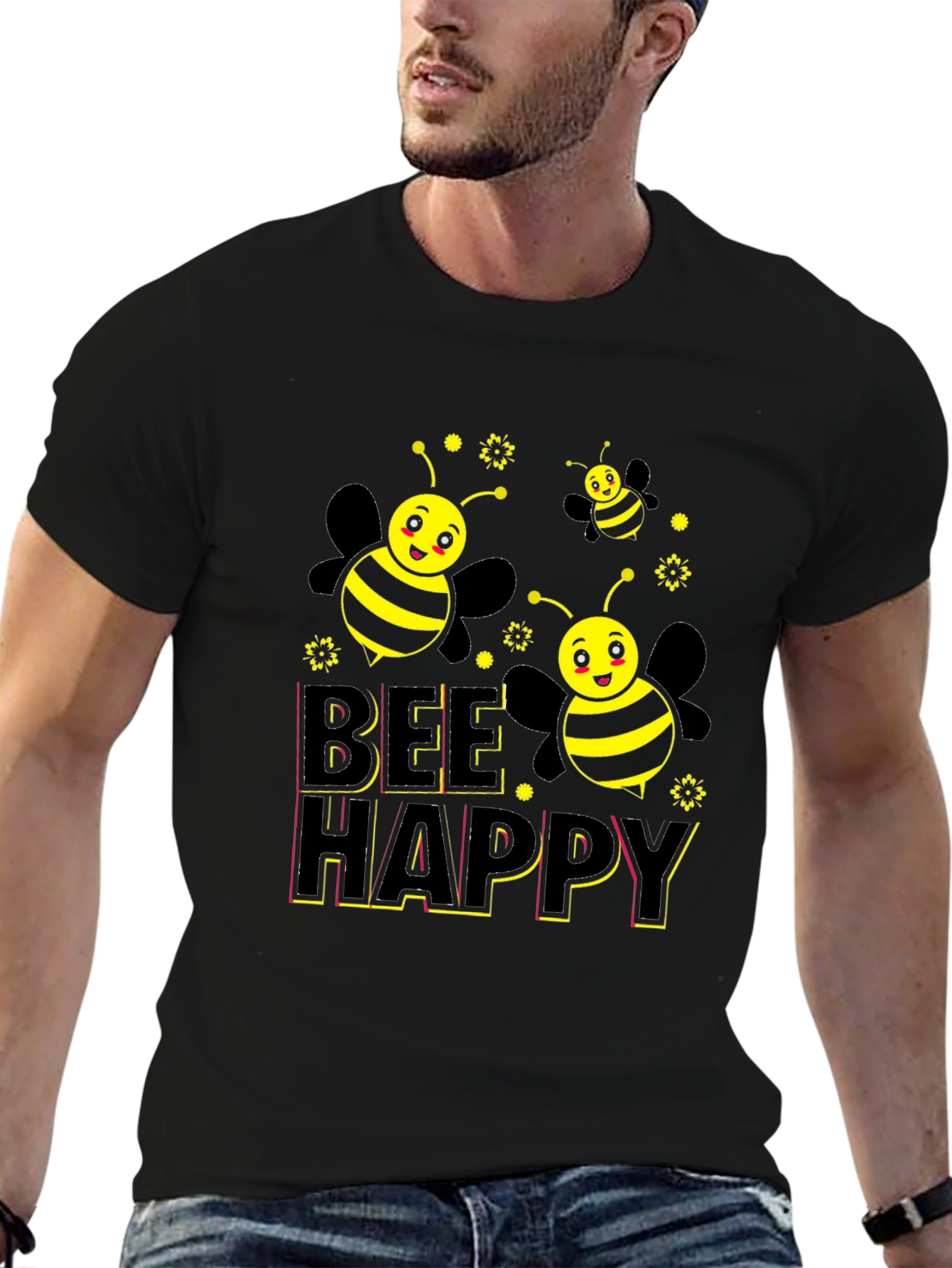 Bee Happy Graphic Tee - Unisex