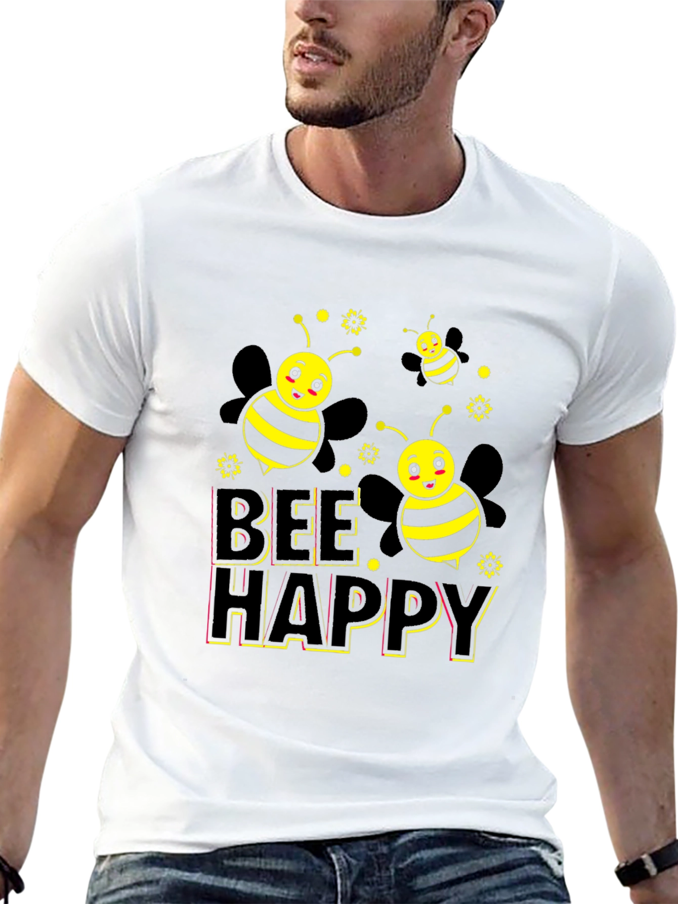 Bee Happy Graphic Tee - Unisex