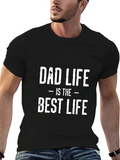 Dad Life is the Best Life Black T-Shirt