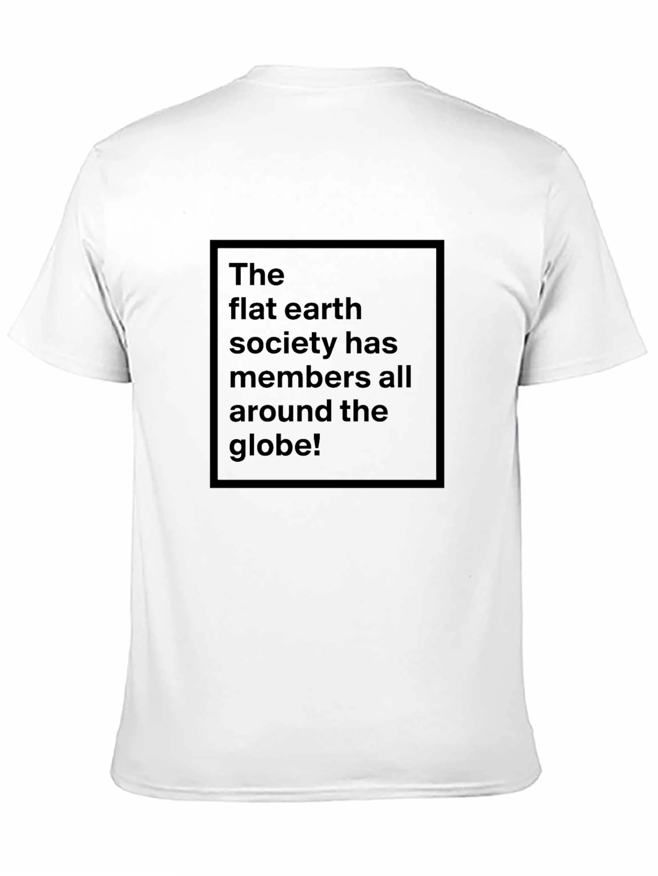 Flat Earth Society Tee - Black Humor T-Shirt