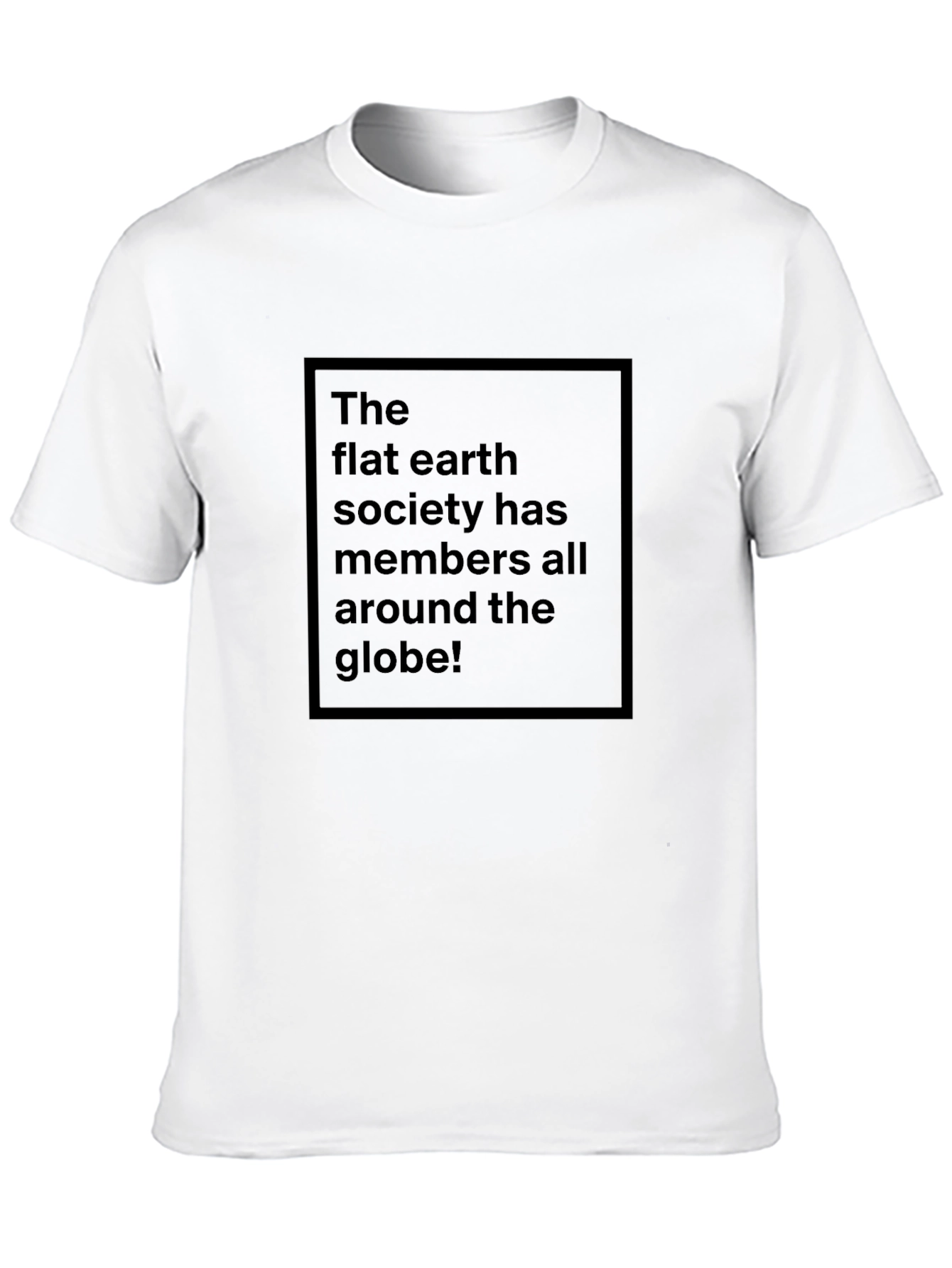 Flat Earth Society Tee - Black Humor T-Shirt