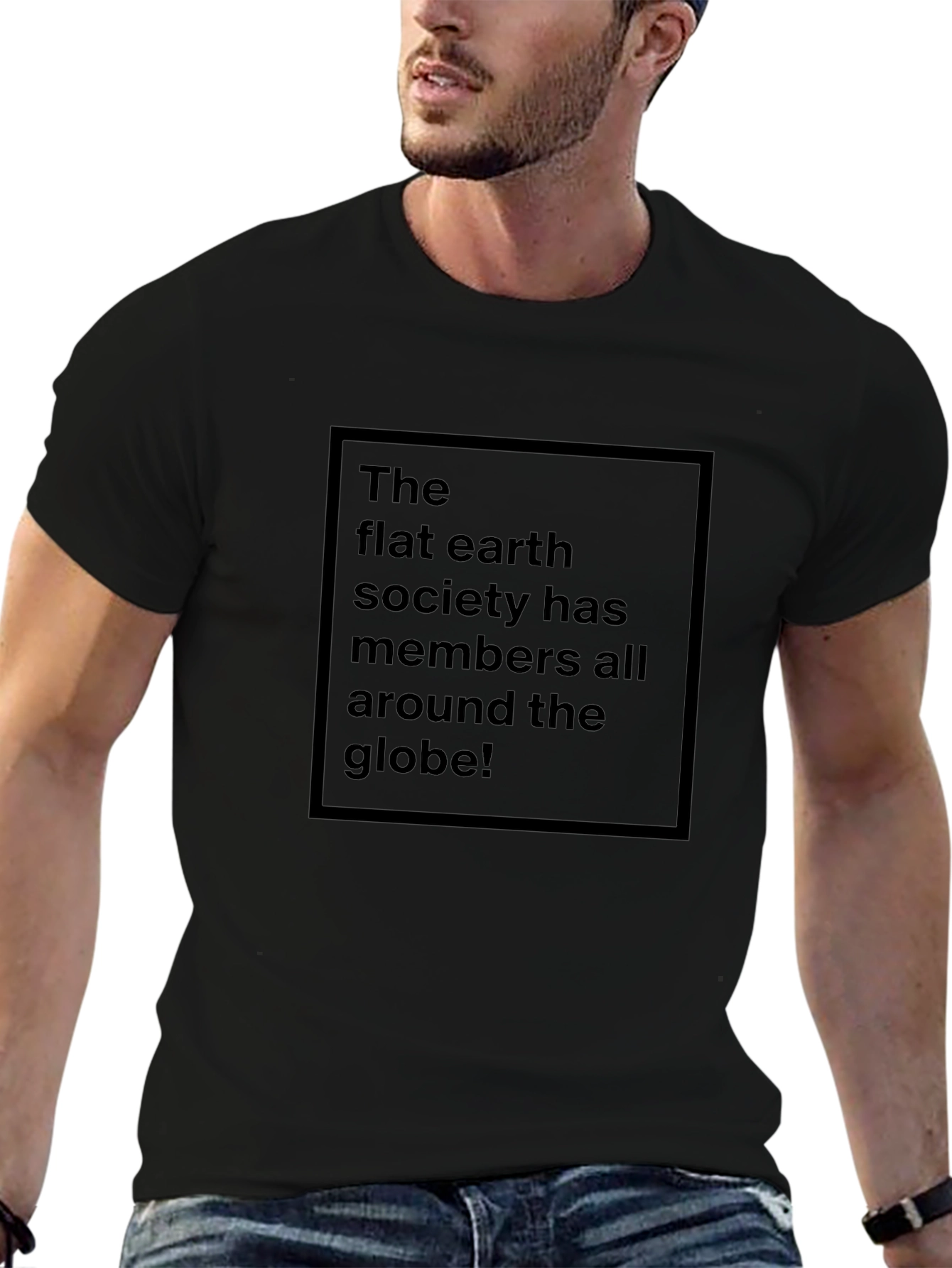 Flat Earth Society Tee - Black Humor T-Shirt