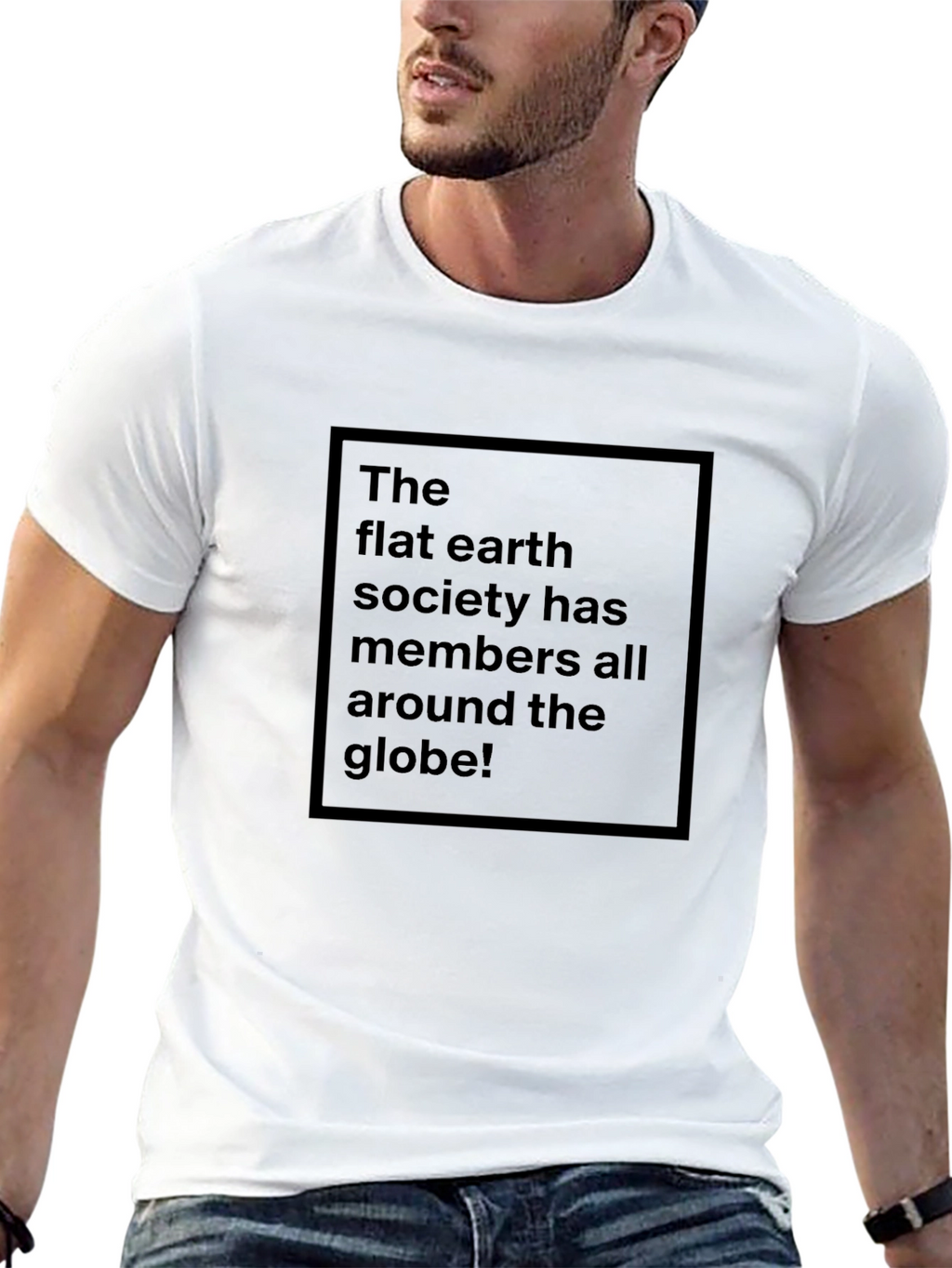Flat Earth Society Tee - Black Humor T-Shirt