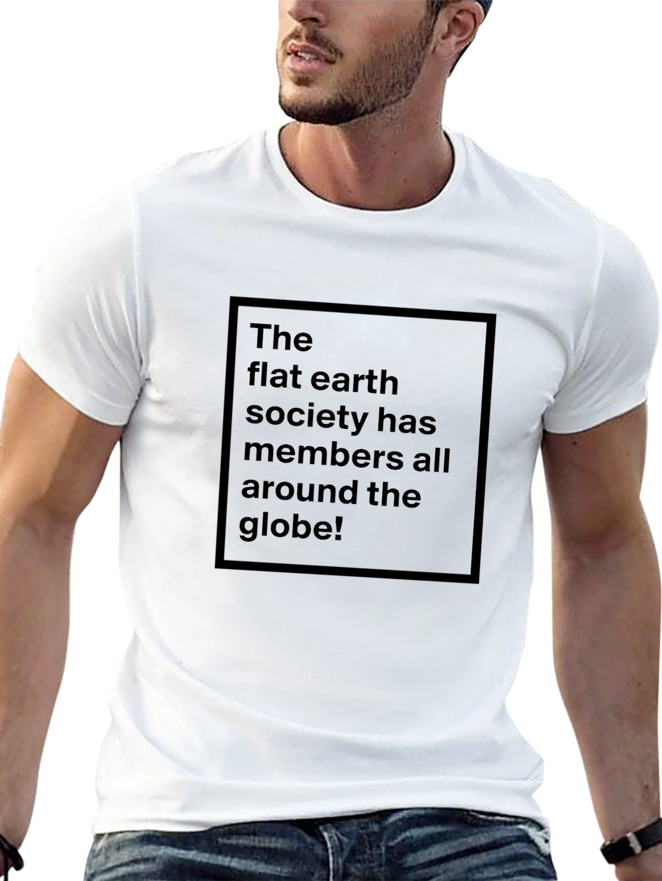Flat Earth Society Tee - Black Humor T-Shirt