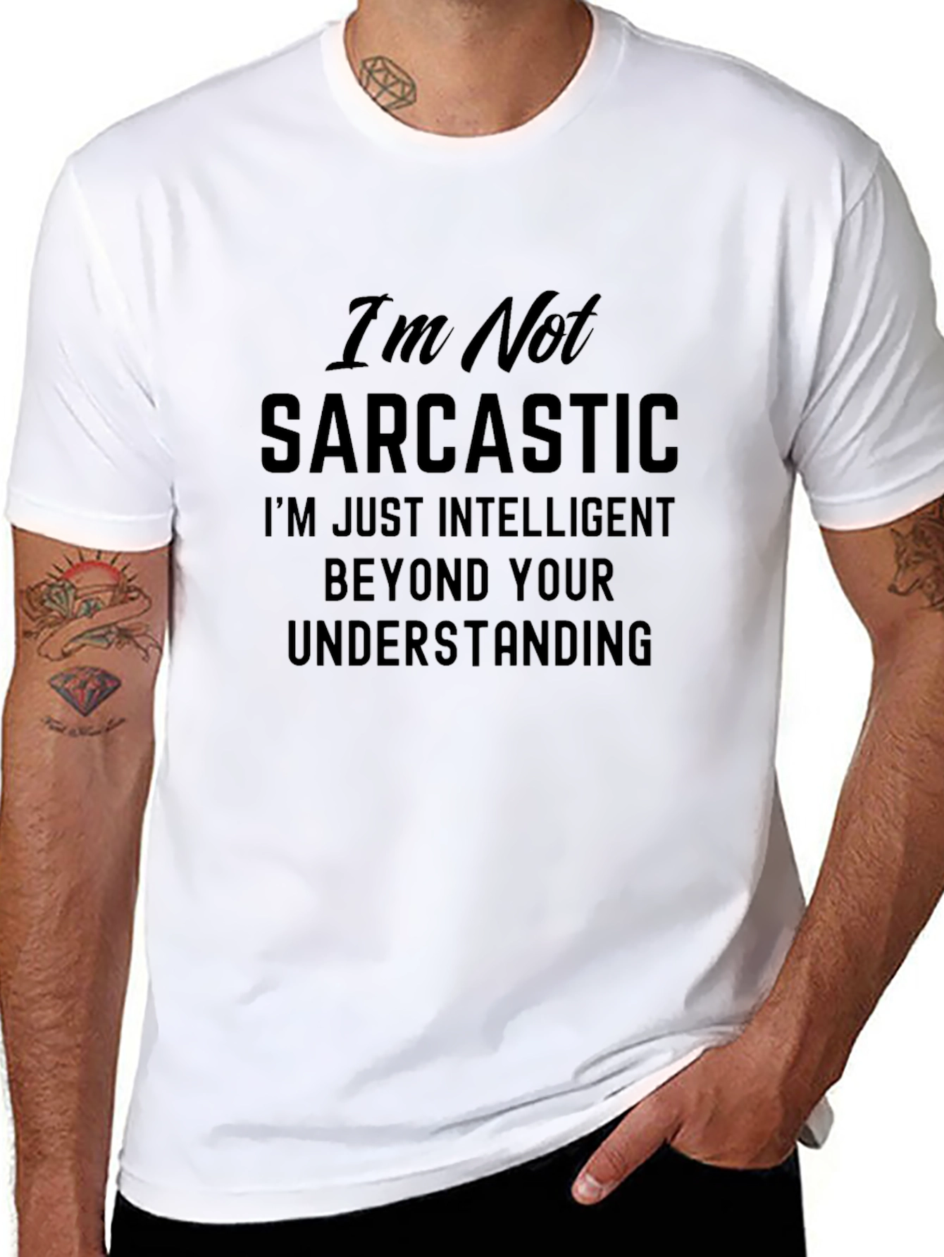 Sarcastic Intelligence Graphic T-Shirt