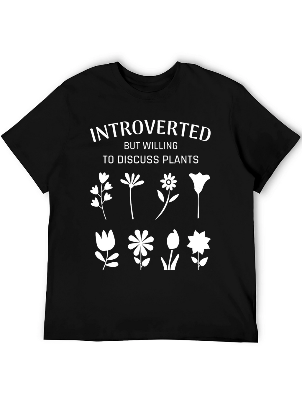 Introverted Plants Graphic T-Shirt