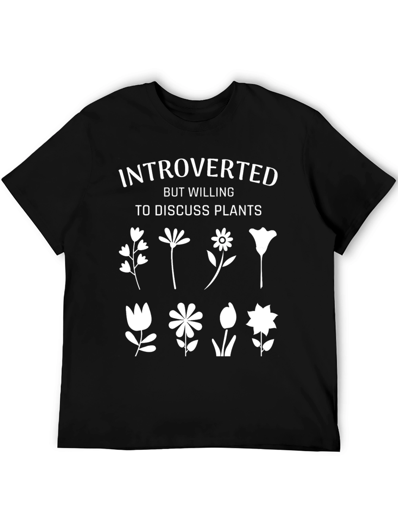 Introverted Plants Graphic T-Shirt