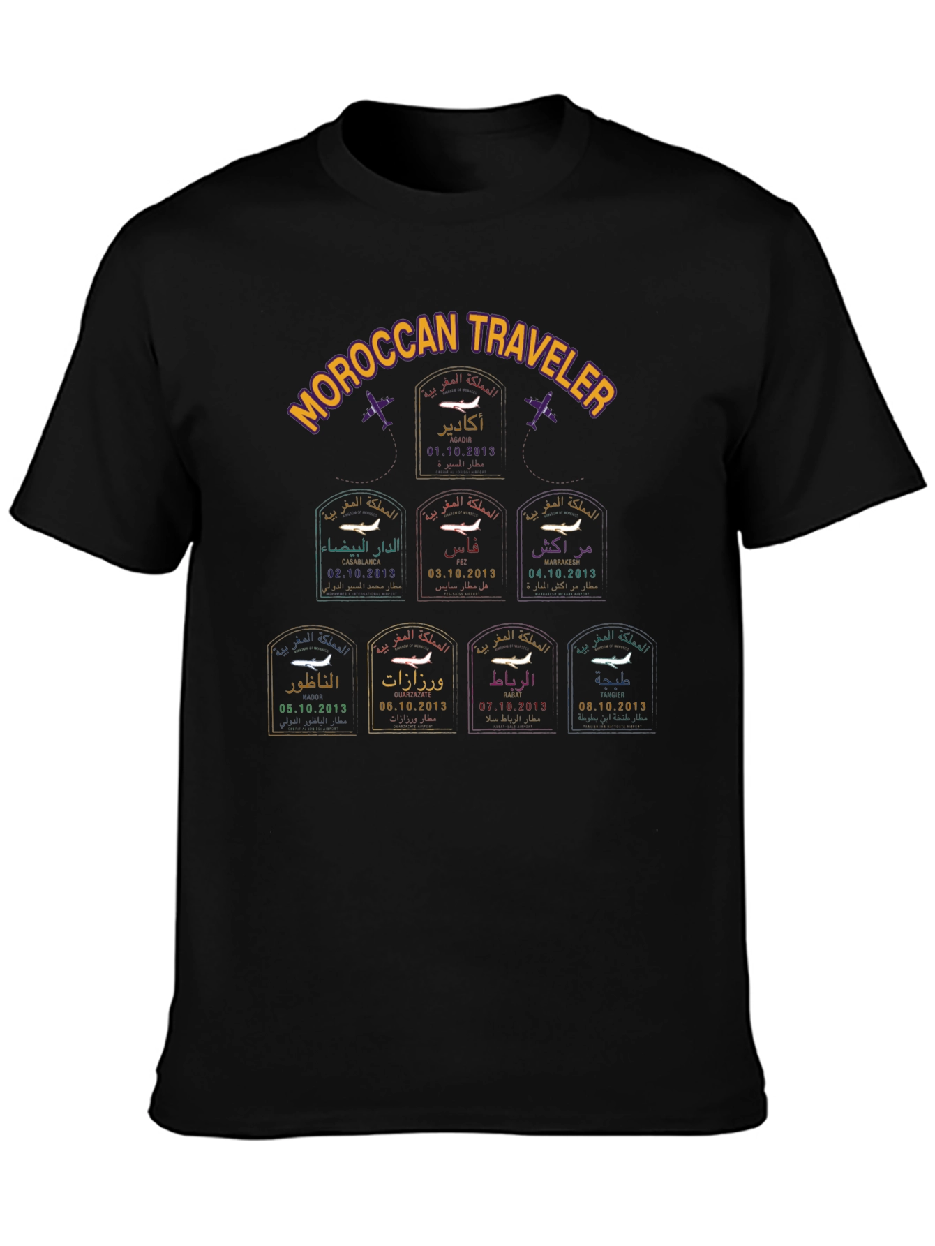 Moroccan Traveler Stamp T-Shirt