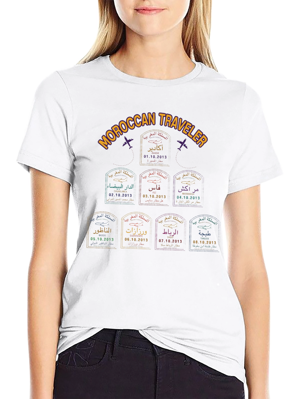 Moroccan Traveler Stamp T-Shirt