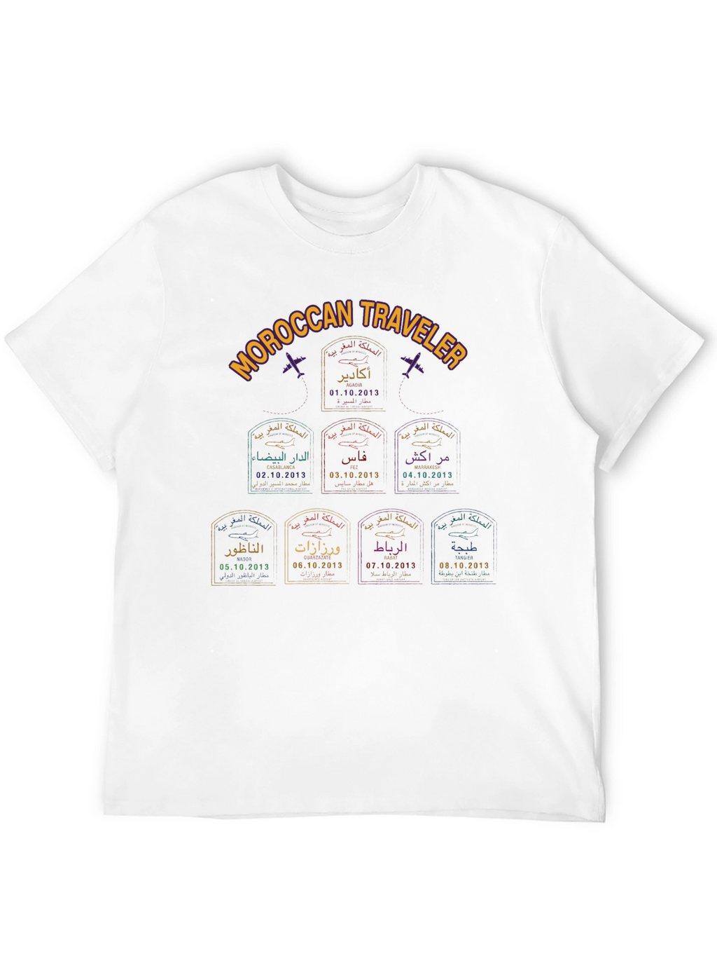 Moroccan Traveler Stamp T-Shirt