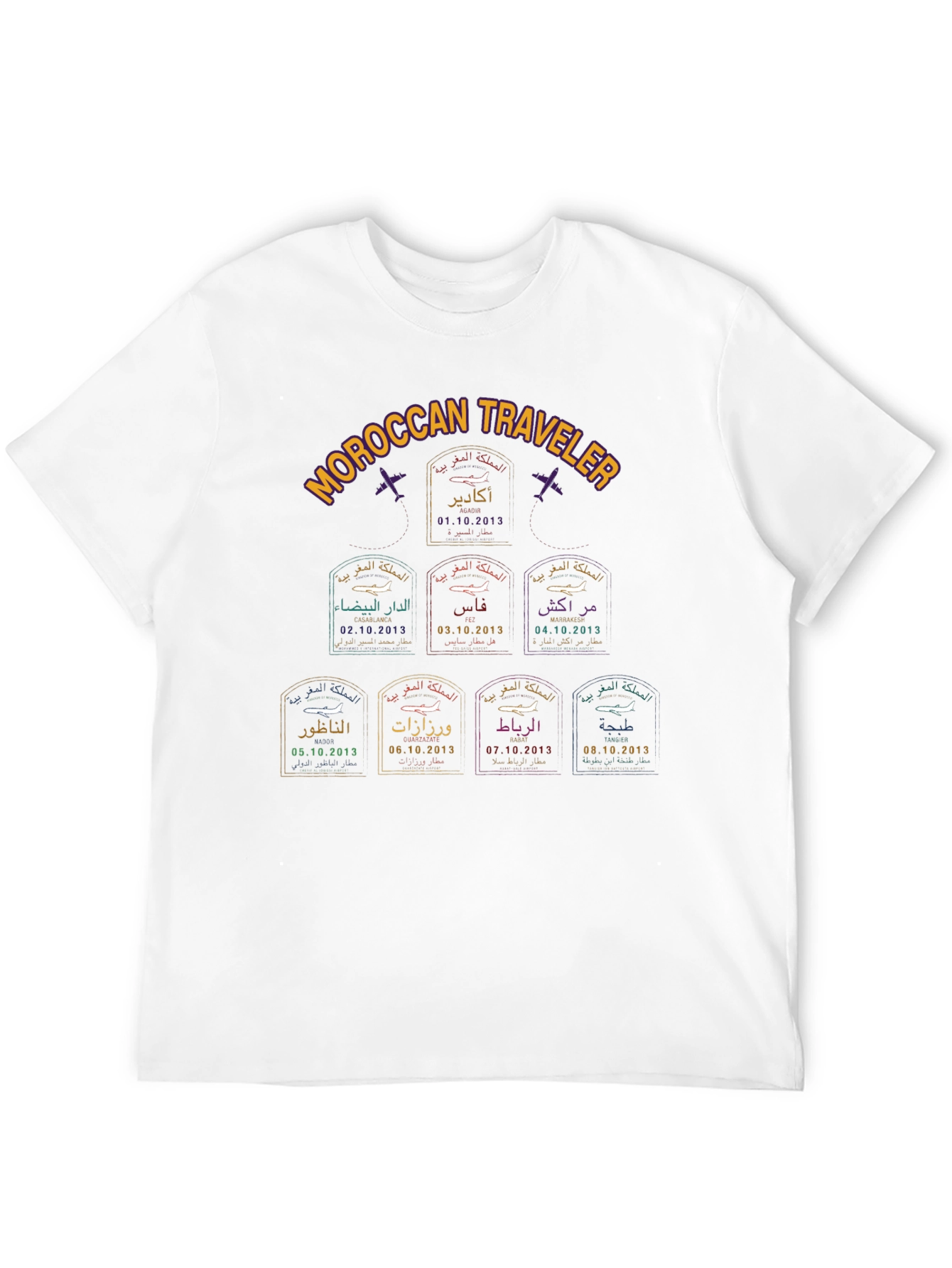 Moroccan Traveler Stamp T-Shirt