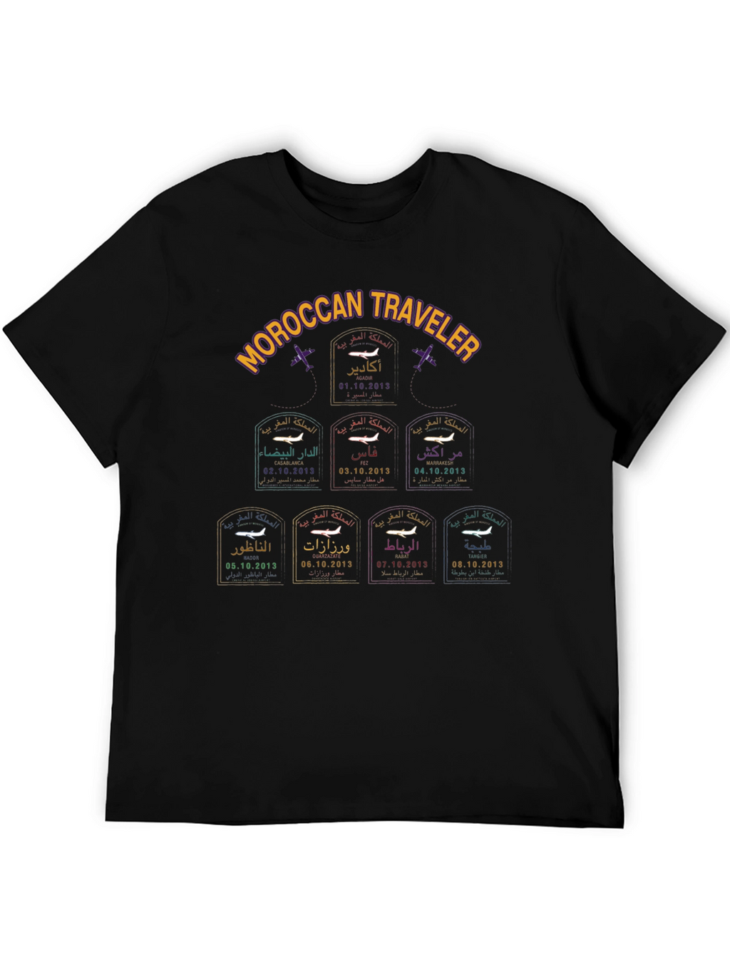 Moroccan Traveler Stamp T-Shirt