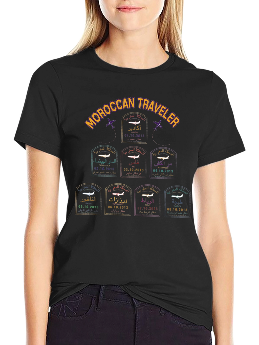 Moroccan Traveler Stamp T-Shirt
