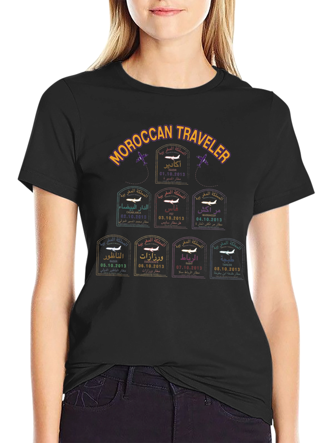 Moroccan Traveler Stamp T-Shirt