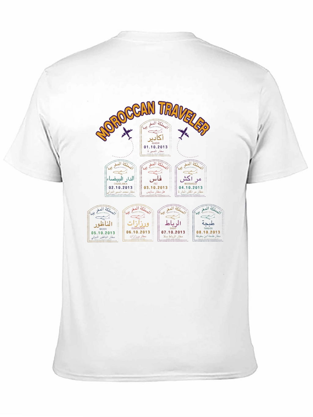 Moroccan Traveler Stamp T-Shirt