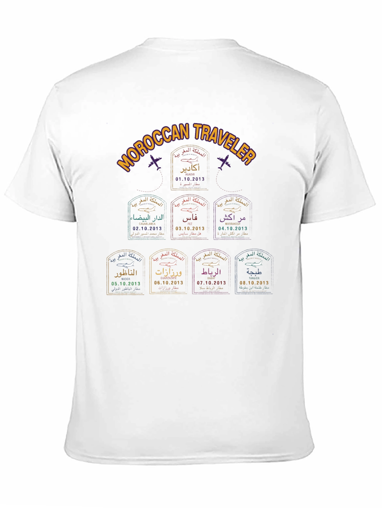 Moroccan Traveler Stamp T-Shirt
