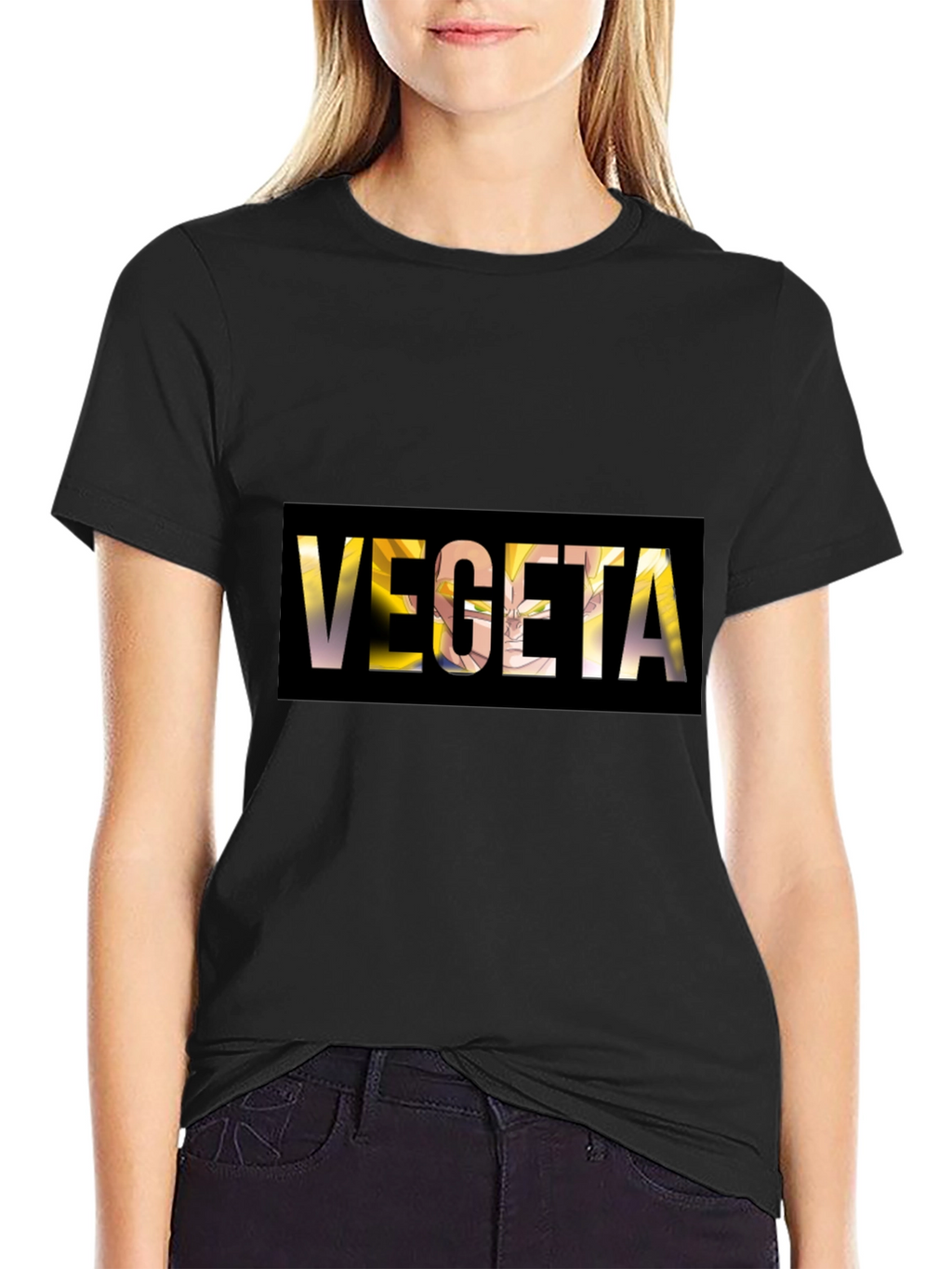 Vegeta Dragon Ball Z Black Graphic Tee