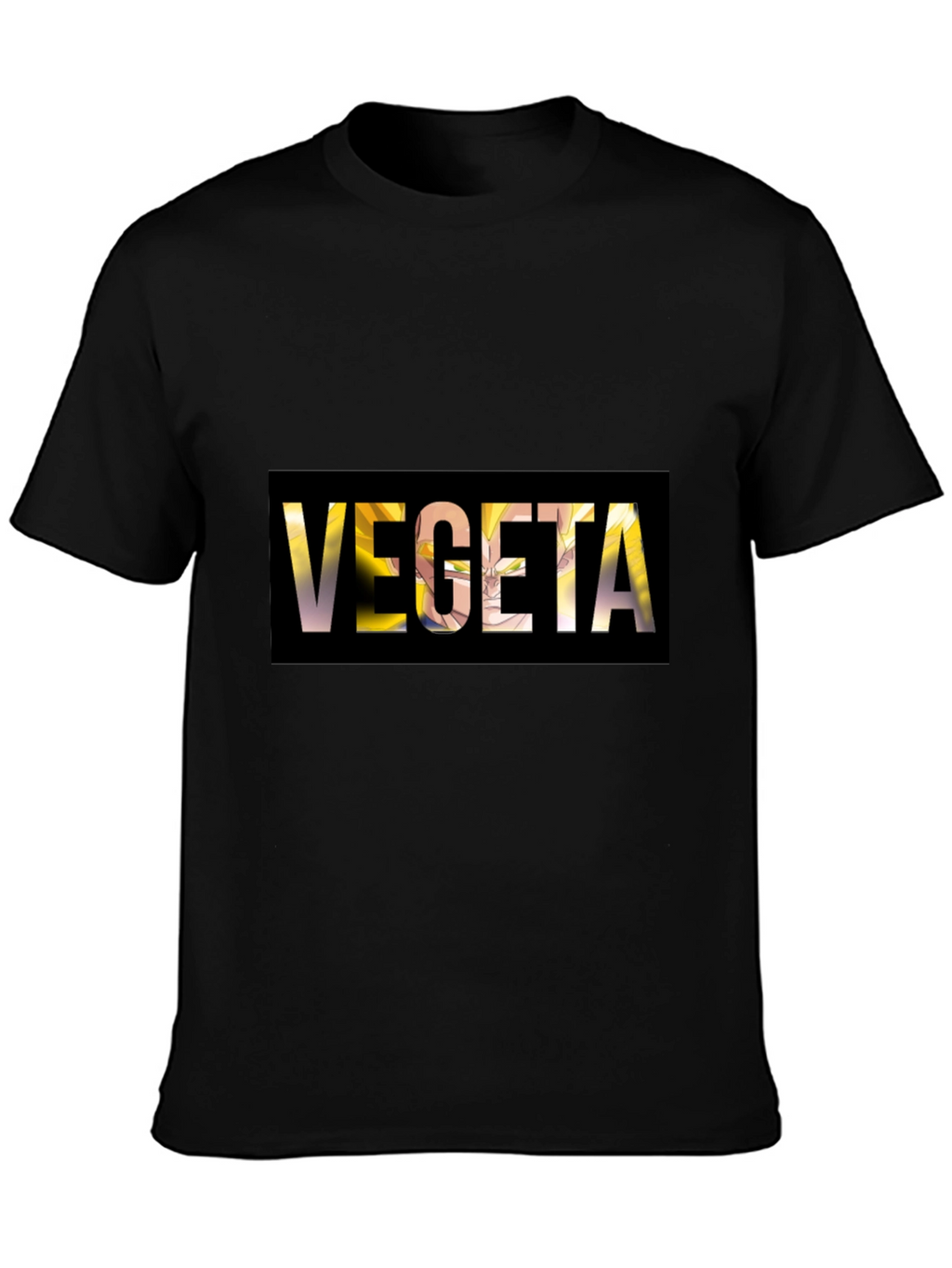 Vegeta Dragon Ball Z Black Graphic Tee
