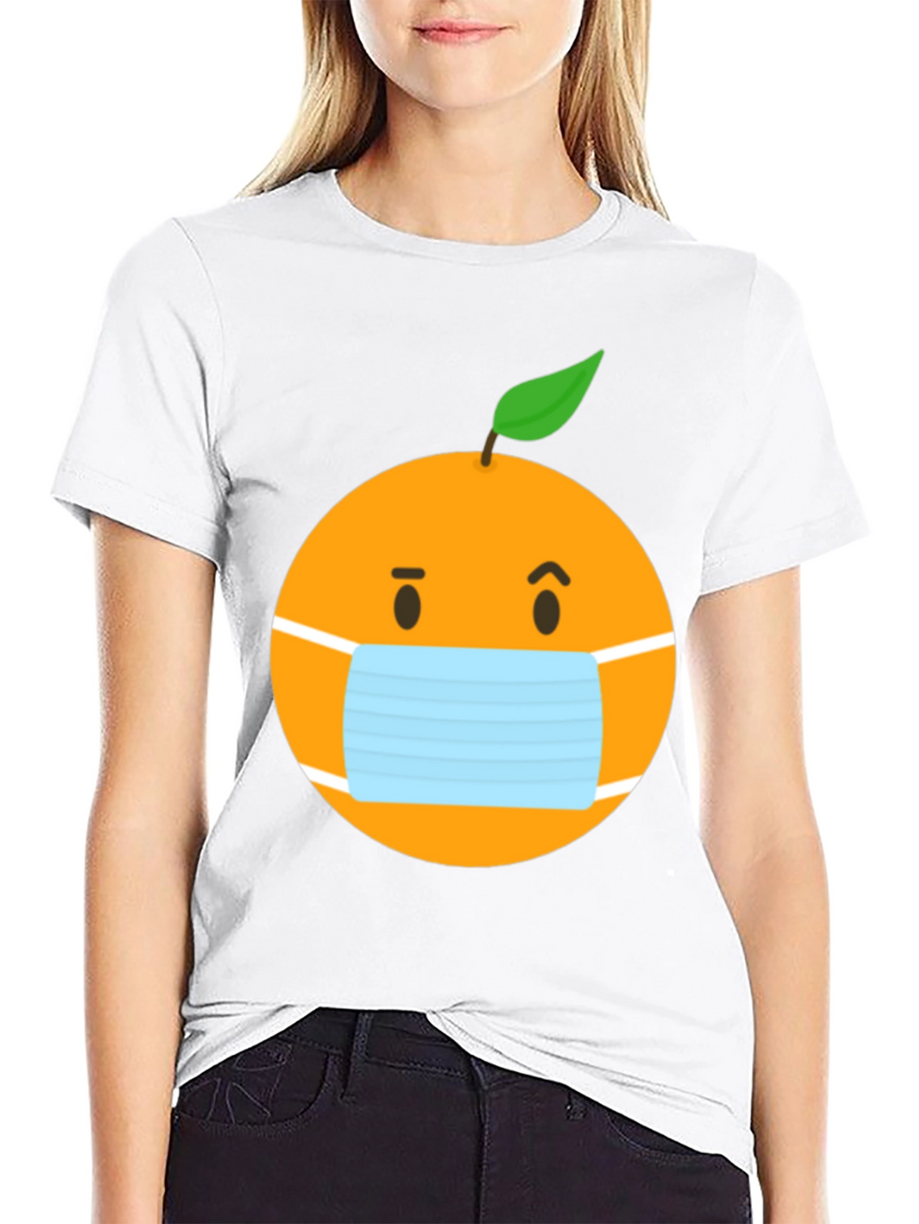 Masked Orange Graphic Tee - Unisex Black T-Shirt