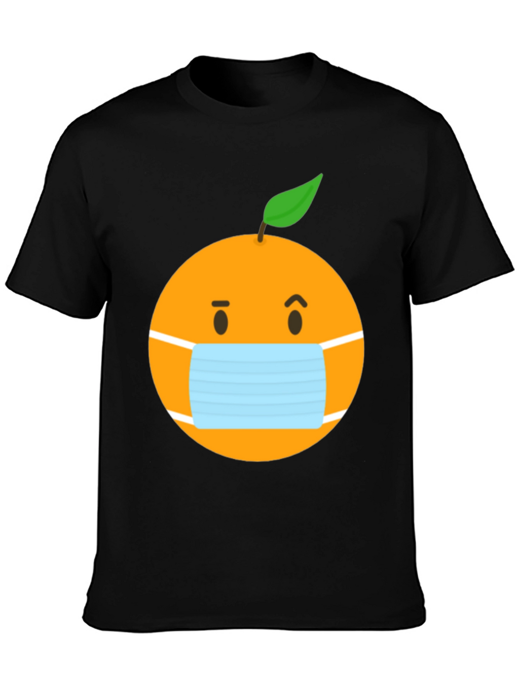 Masked Orange Graphic Tee - Unisex Black T-Shirt