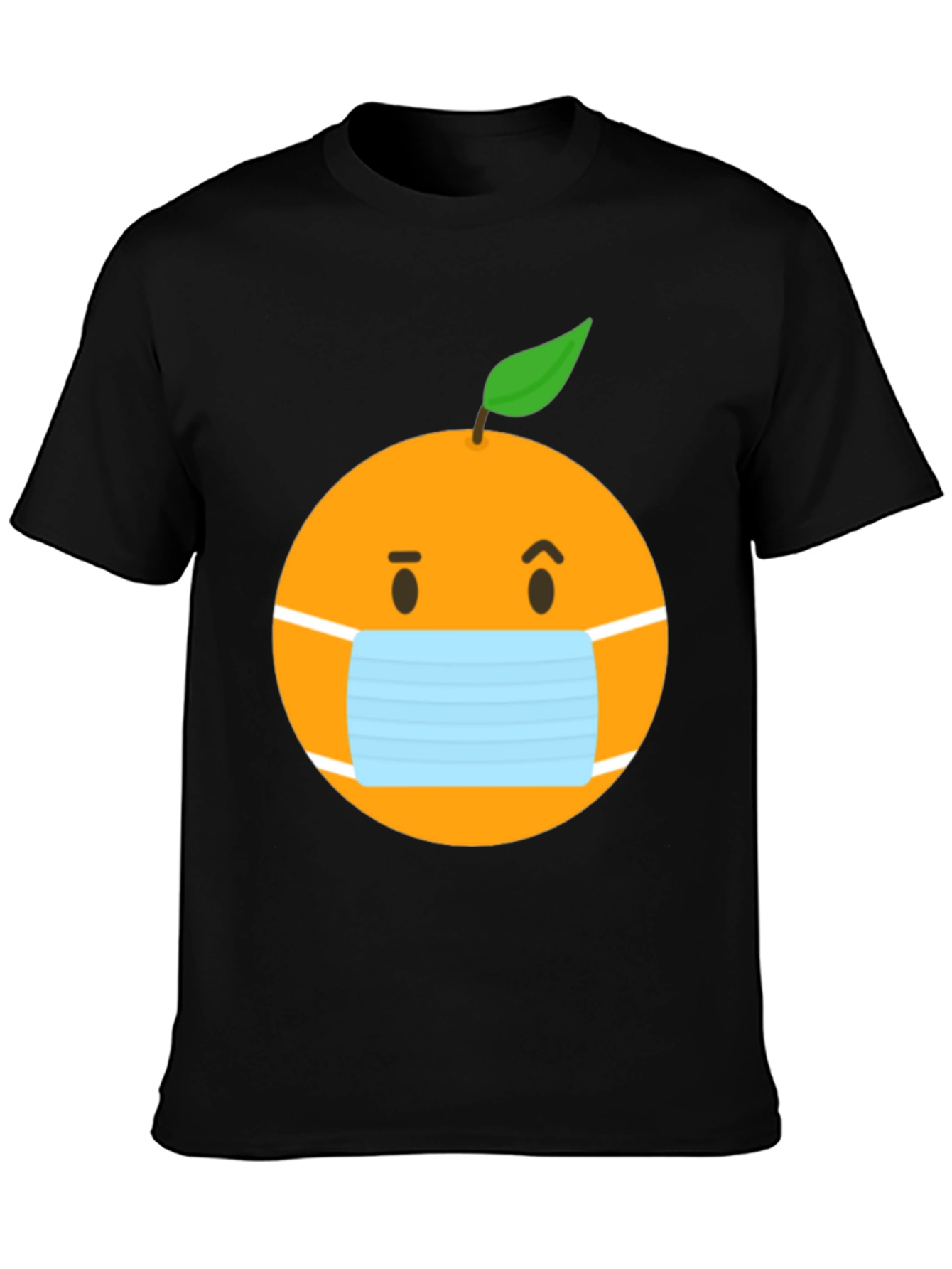 Masked Orange Graphic Tee - Unisex Black T-Shirt