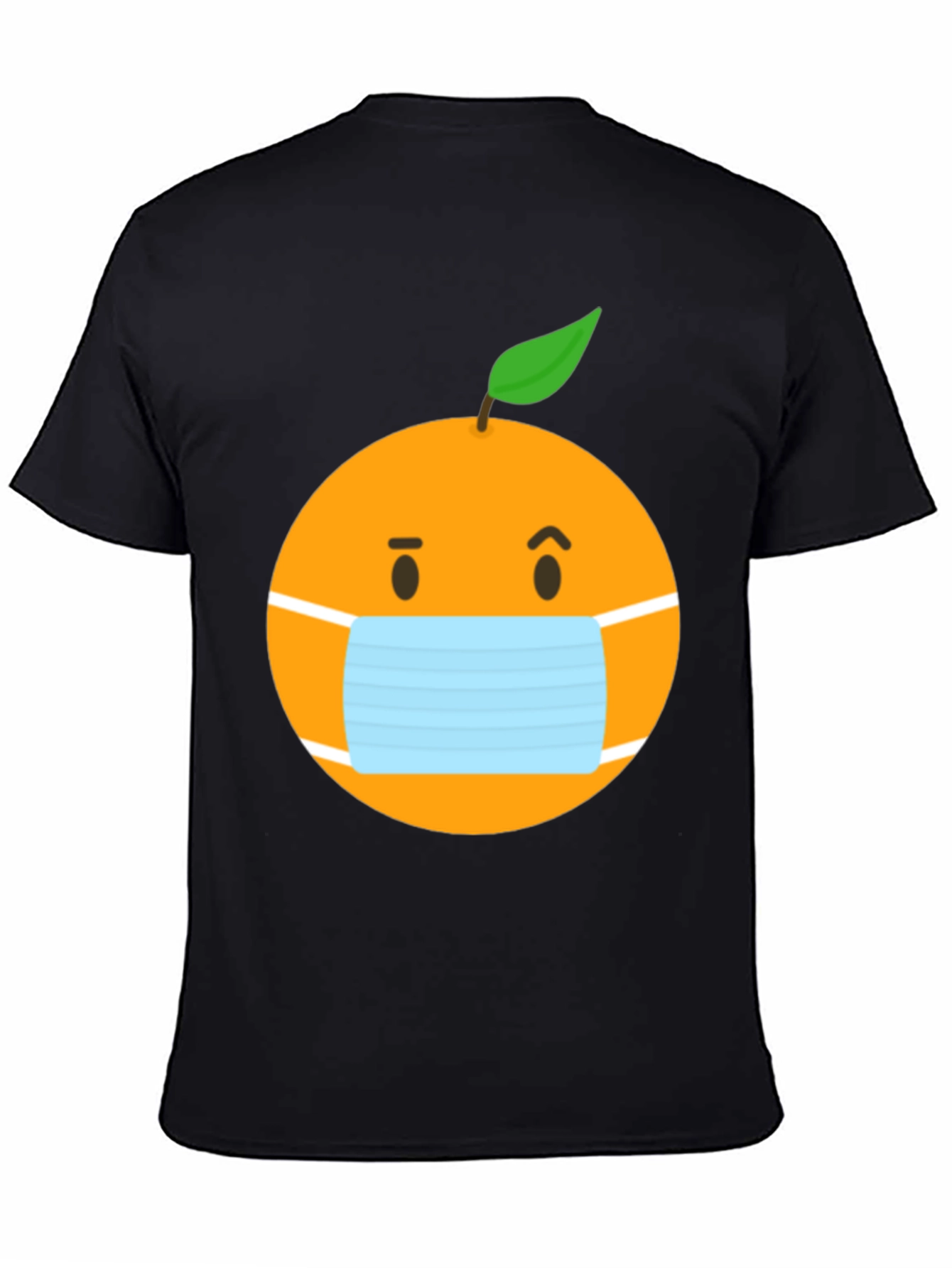 Masked Orange Graphic Tee - Unisex Black T-Shirt