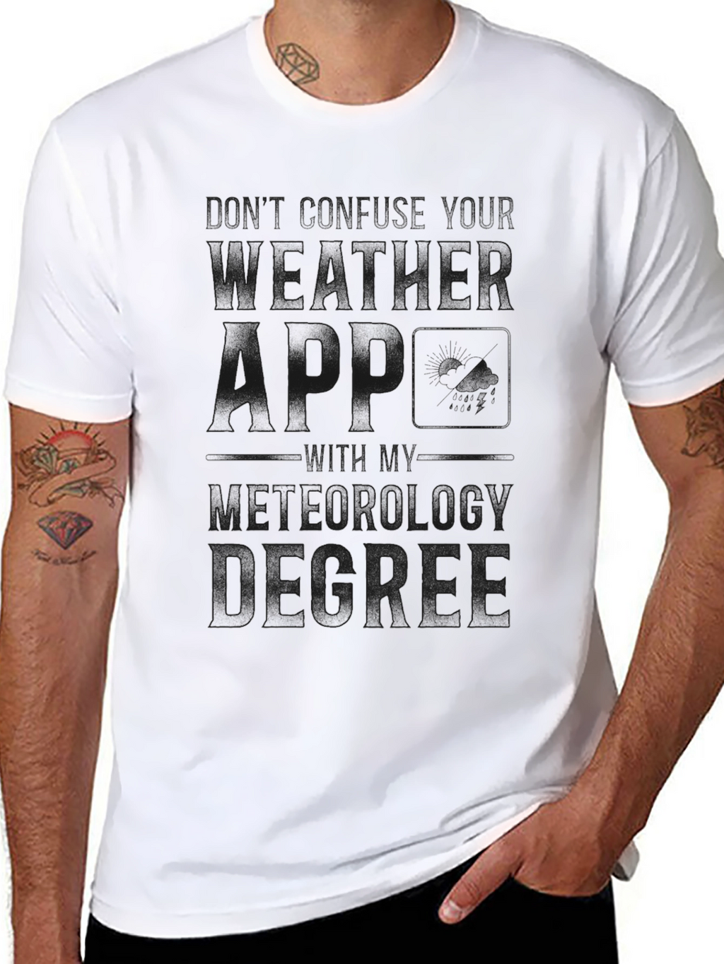 Meteorology Degree T-Shirt - Weather Apparel