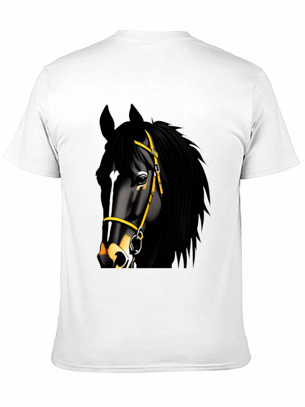 Black Horse Graphic Tee - Equestrian Style