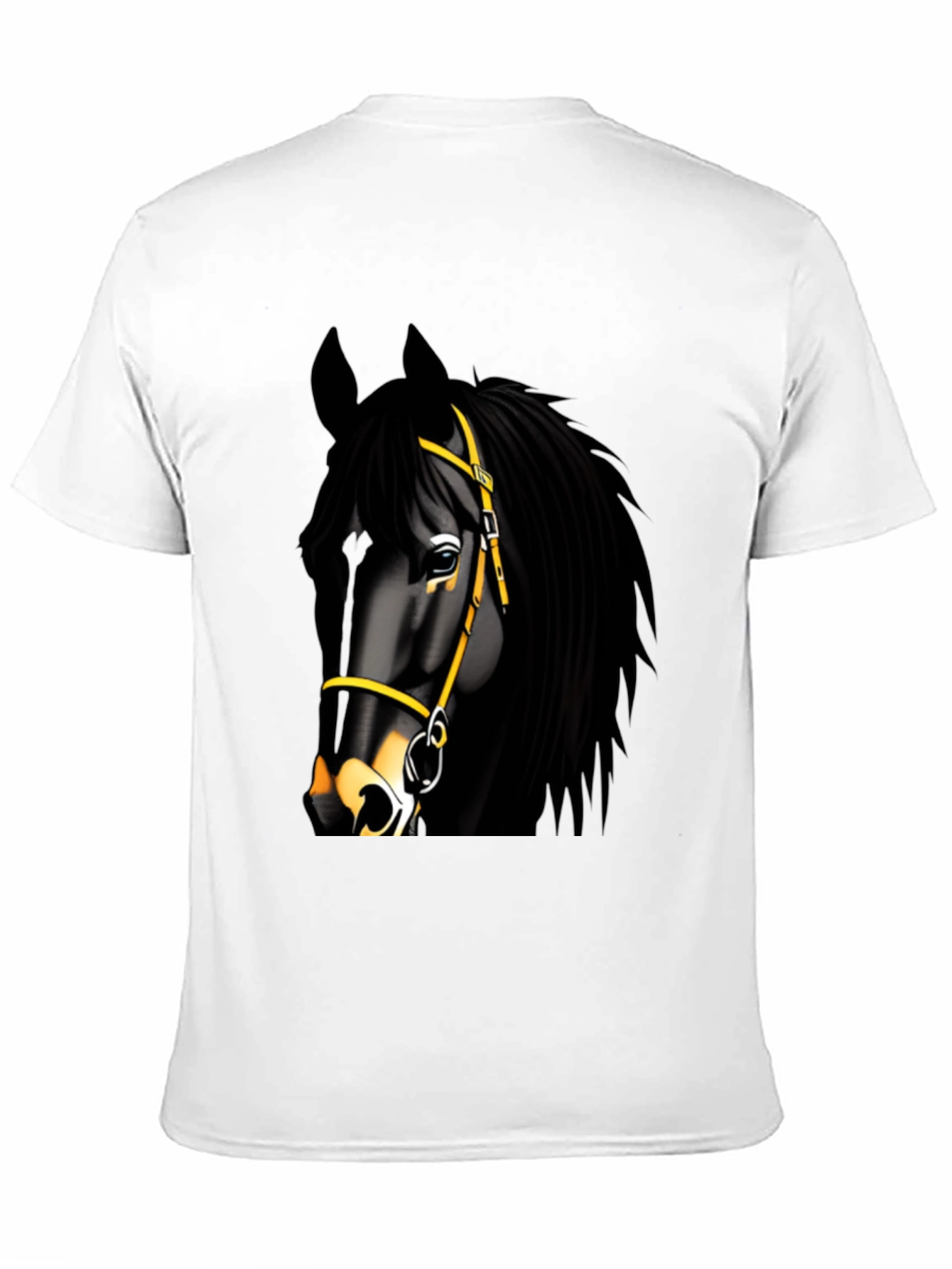 Black Horse Graphic Tee - Equestrian Style