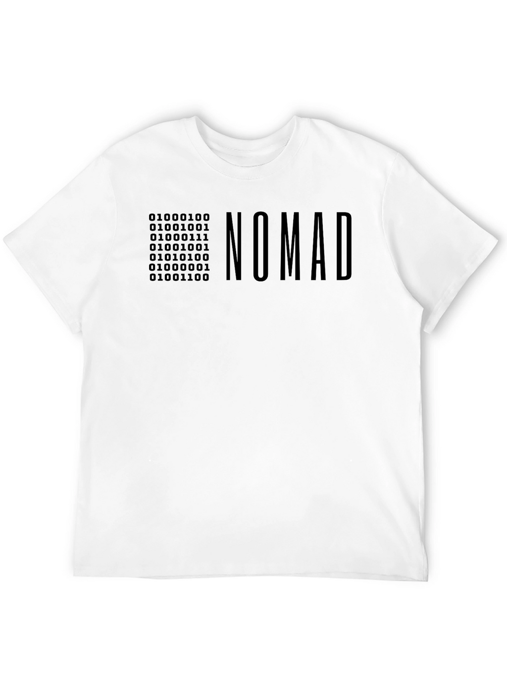 NOMAD Binary Code T-Shirt - Modern Graphic Tee