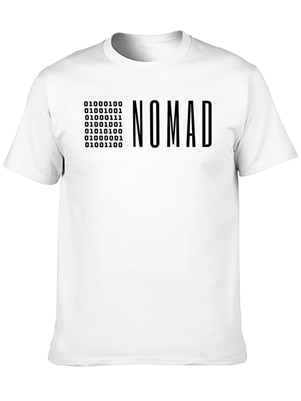 NOMAD Binary Code T-Shirt - Modern Graphic Tee