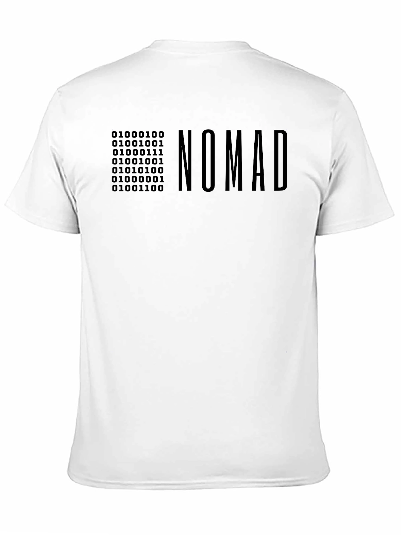 NOMAD Binary Code T-Shirt - Modern Graphic Tee