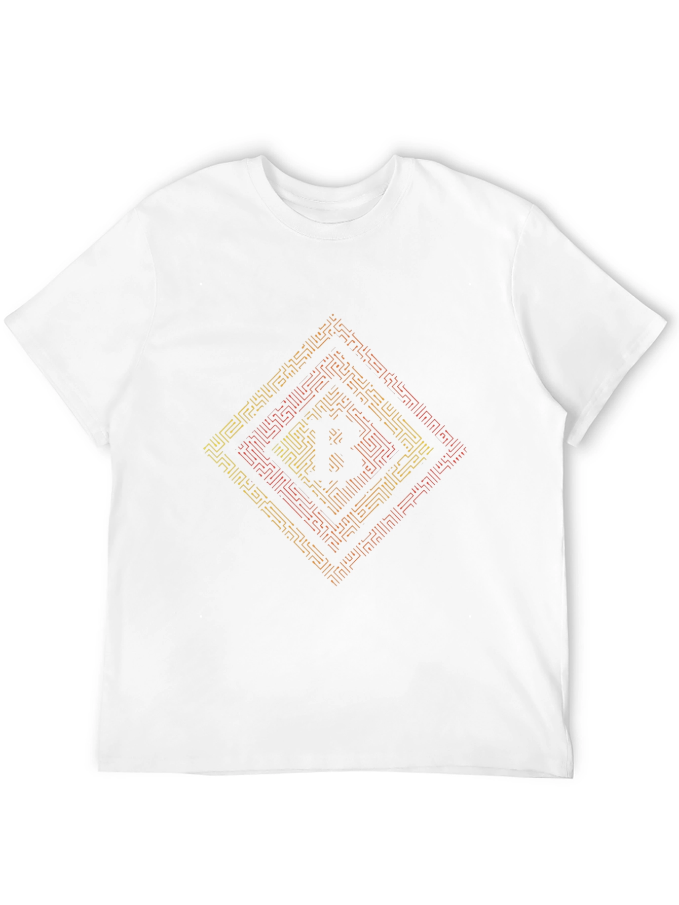Bitcoin Maze Graphic T-Shirt - Black Crypto Tee