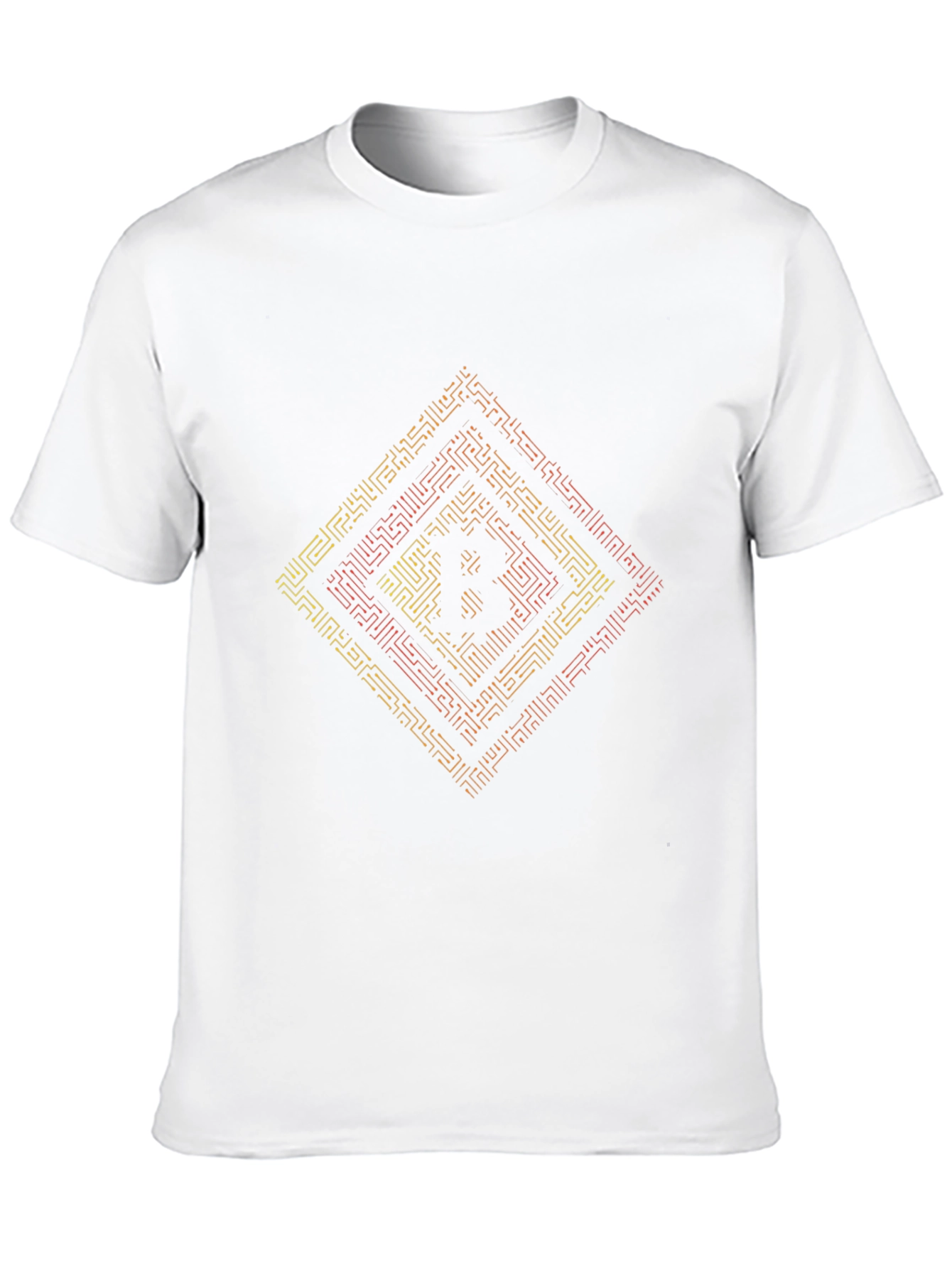 Bitcoin Maze Graphic T-Shirt - Black Crypto Tee