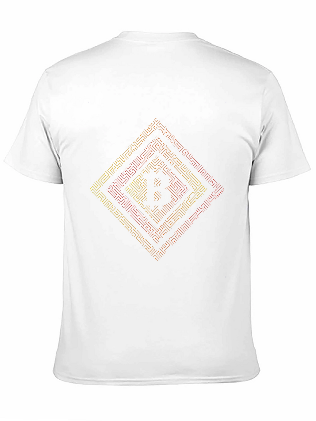 Bitcoin Maze Graphic T-Shirt - Black Crypto Tee
