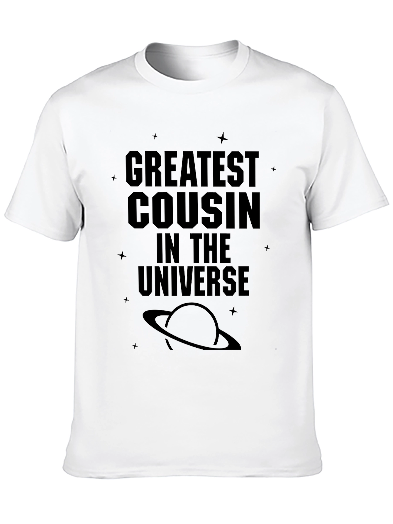 Greatest Cousin in the Universe Black T-Shirt