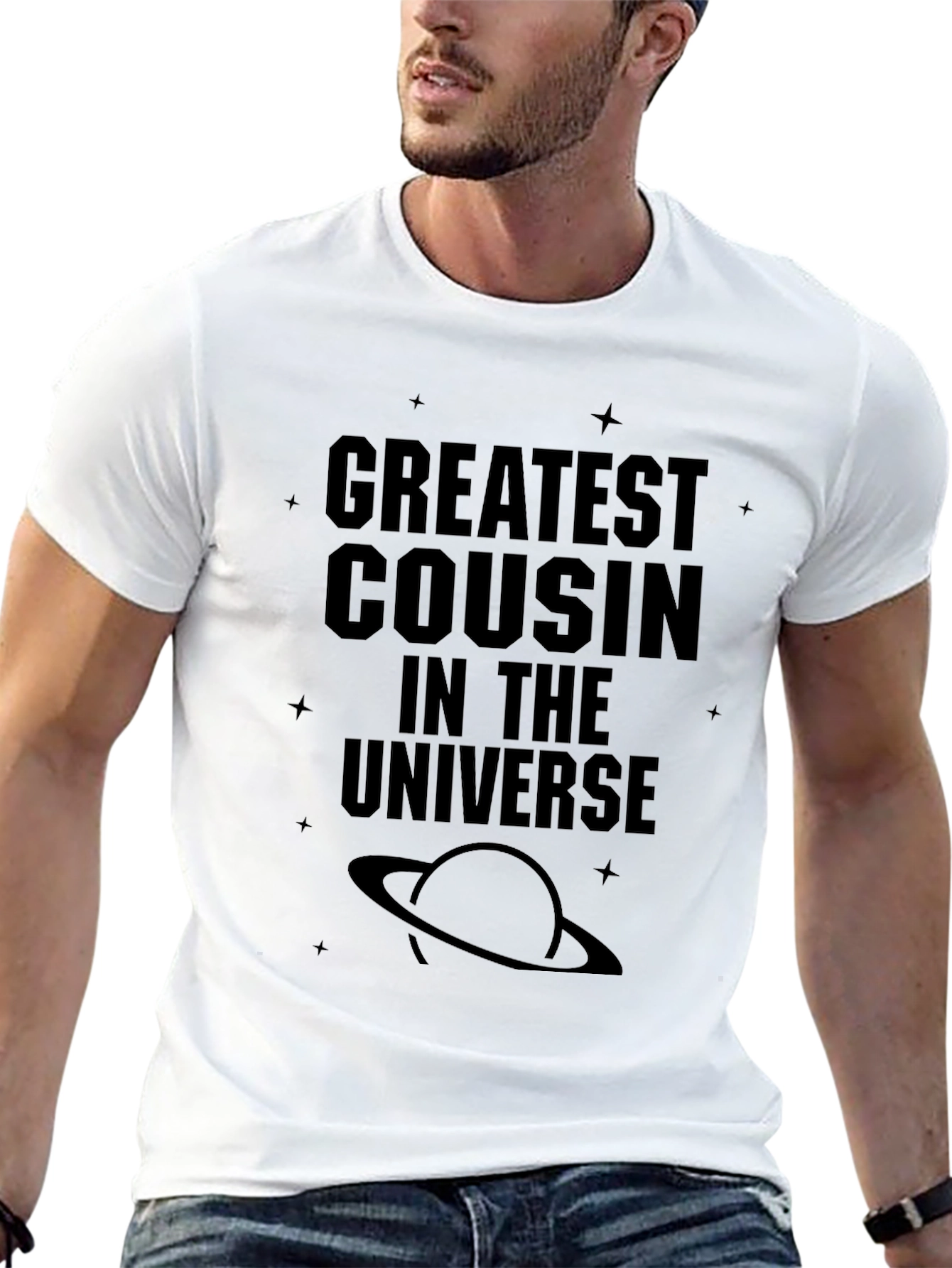 Greatest Cousin in the Universe Black T-Shirt