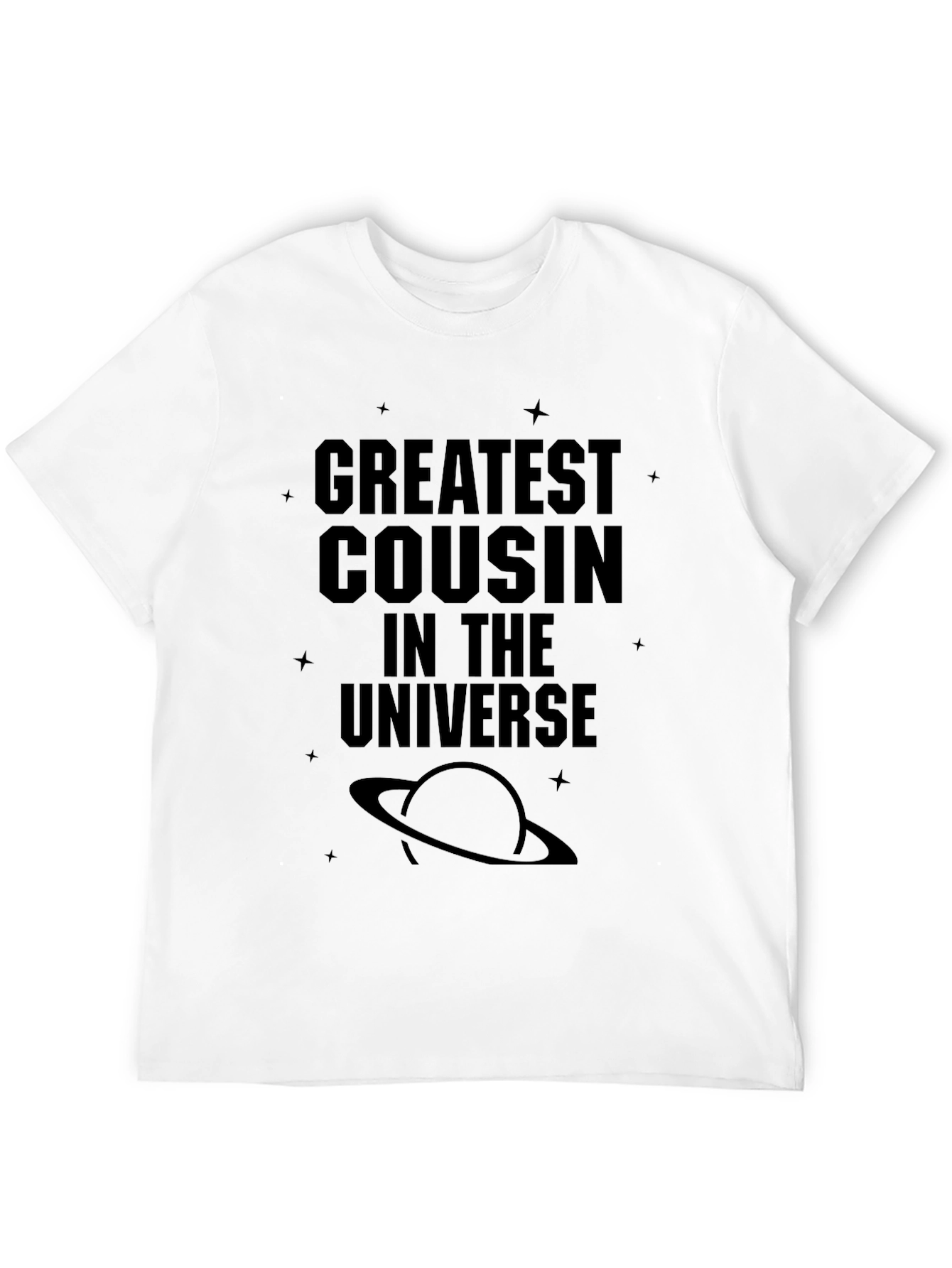 Greatest Cousin in the Universe Black T-Shirt